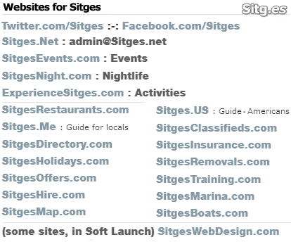 sitges websites list